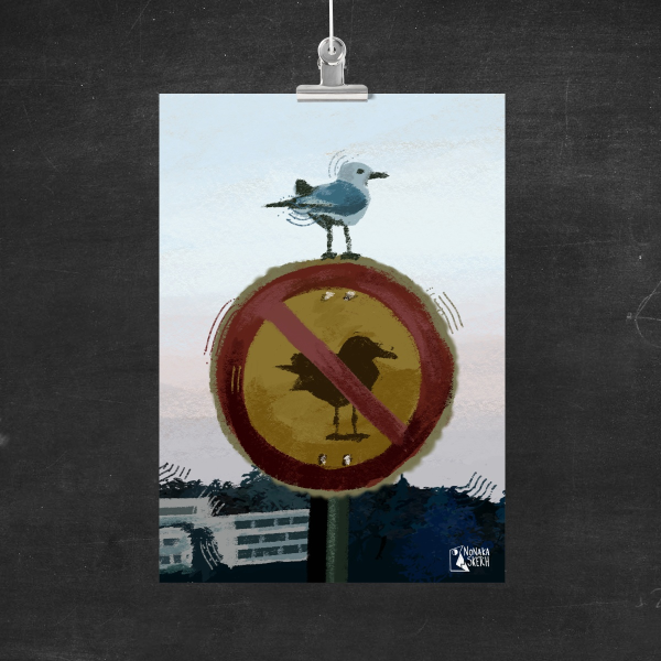 Rebel seagul poster