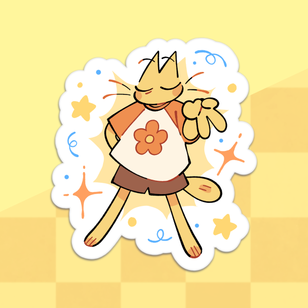 Pose! | Orangie Sticker
