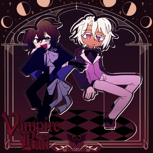 Vanitas and Noé Double Insert Acrylic Standee