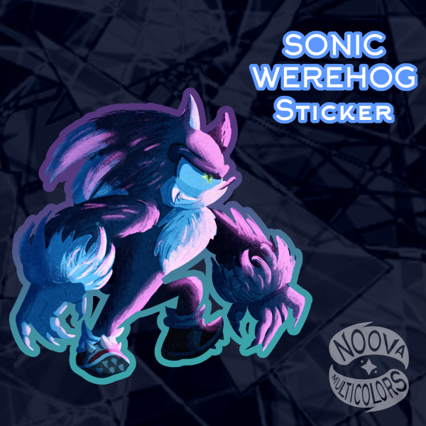 Sonic Werehog Sticker