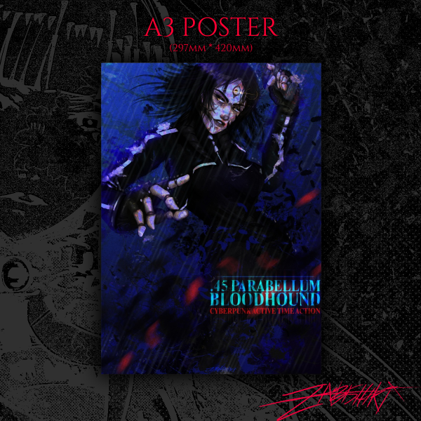 Reila — .45 PARABELLUM BLOODHOUND A3 Poster