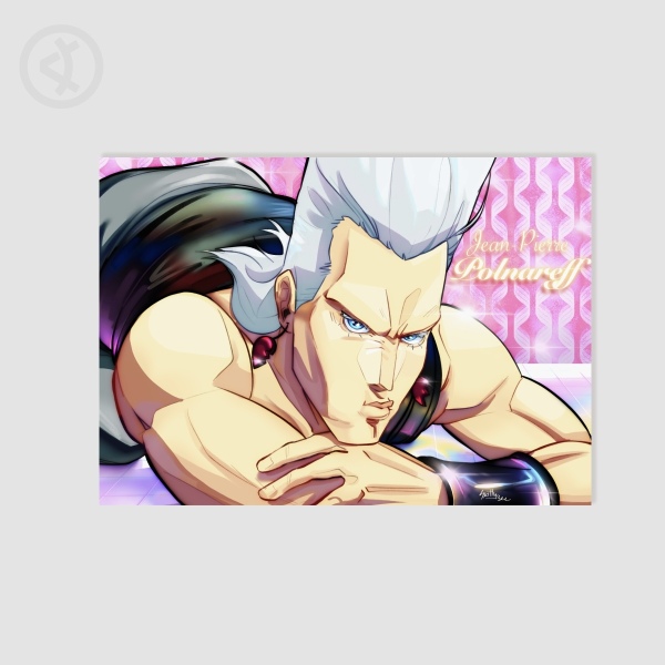 Jean-Pierre Polnareff Disco JJBA Art Print Poster (148mm x 210mm)