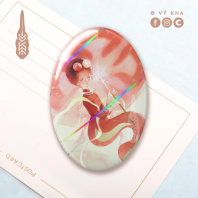 "Tomato Parasol" • Oval Badges