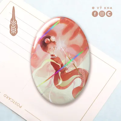 "Tomato Parasol" • Oval Badges