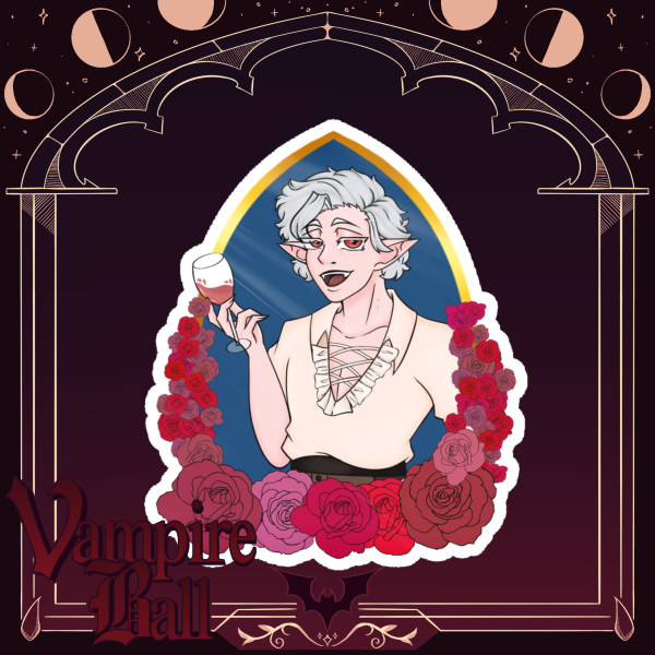 Astarion Sticker / Vampire Ball Collab / BG3