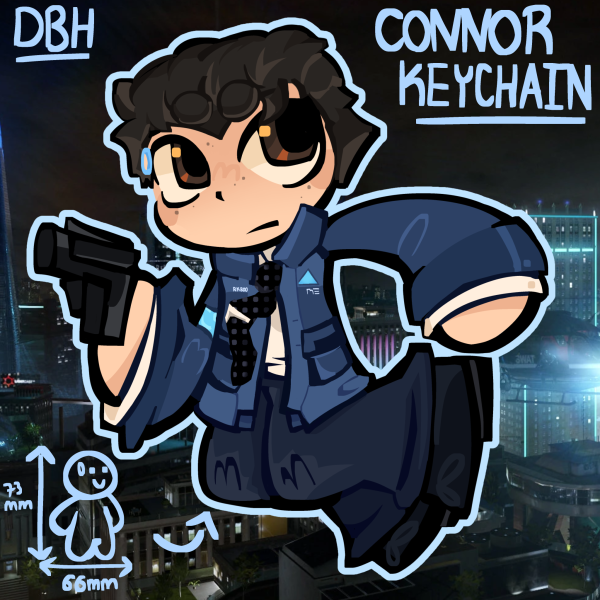 Connor RK800 Acrylic Keychains DBH