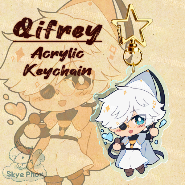 WHA Qifrey | Acrylic Keychain with Colored Edges