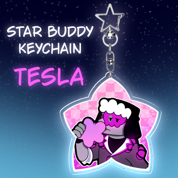 TLT Tesla Star Buddy Acrylic Keychain