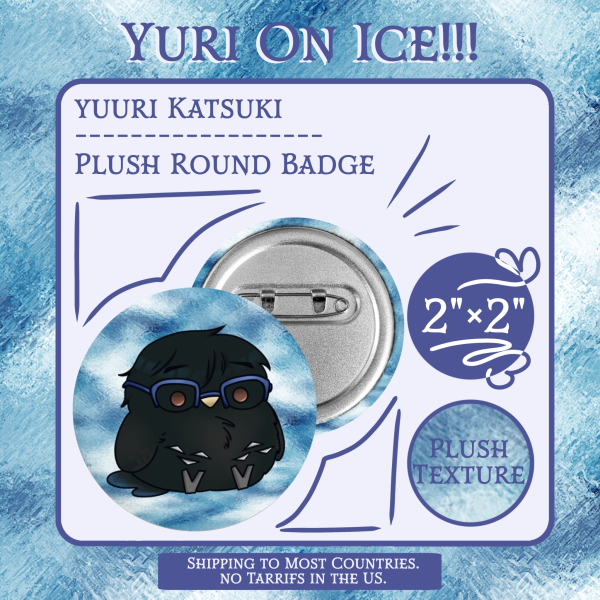 Yuuri | Plush Round Badge