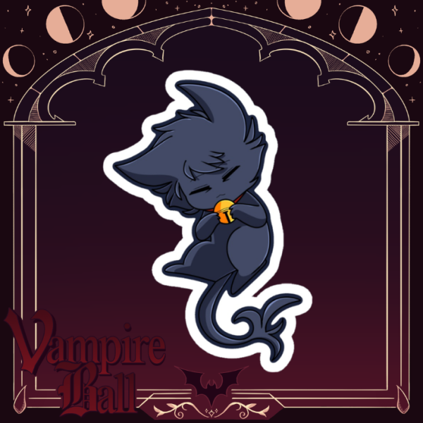 Kuro Servamp || 2.5inch Soft Touch Sticker || Vampire Collab