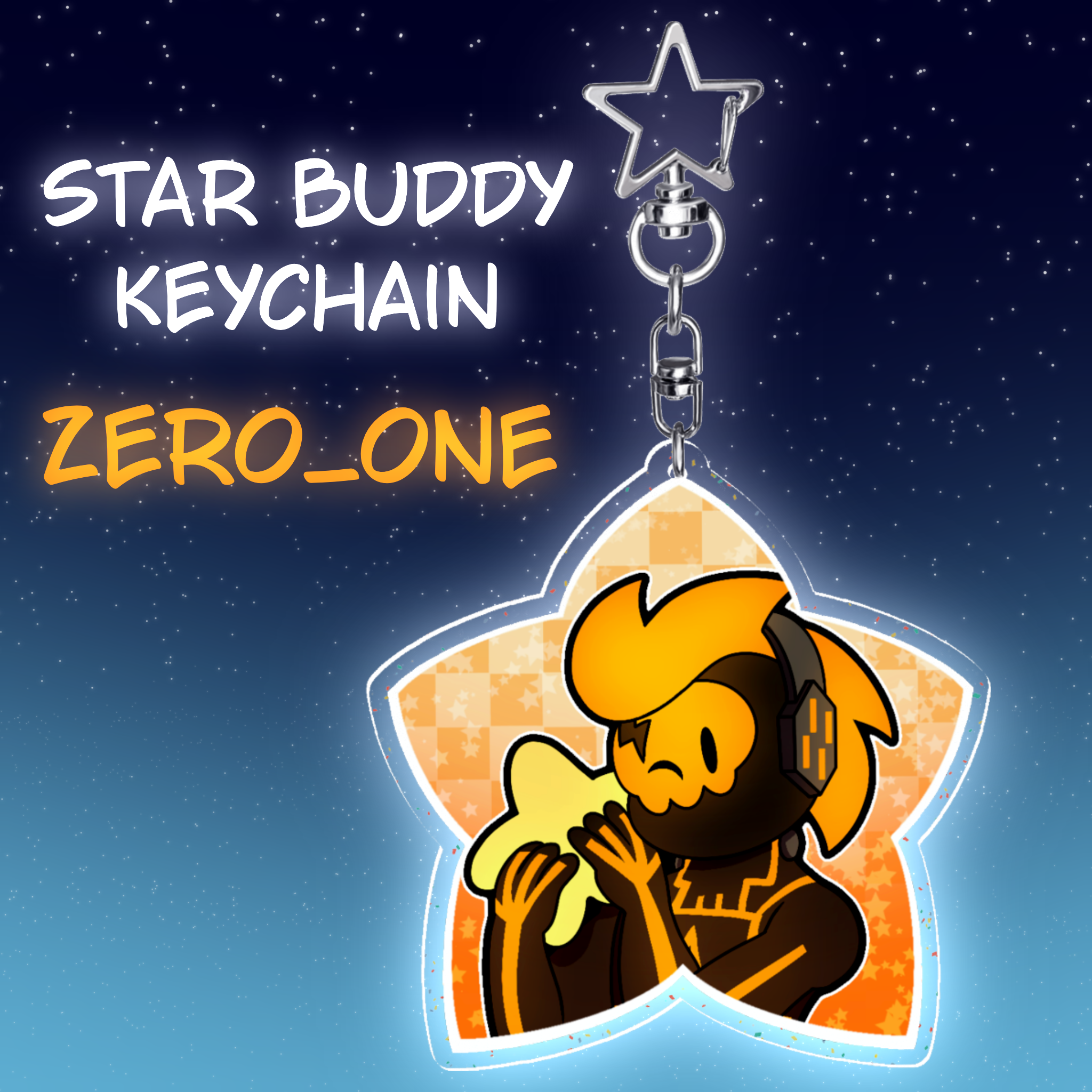 TLT Zero_One Star Buddy Acrylic Keychain