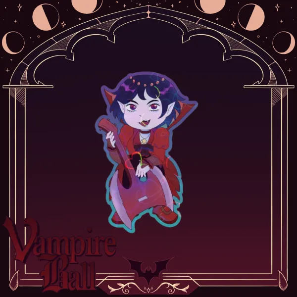 Marceline Colored Edge Die Cut Stickers