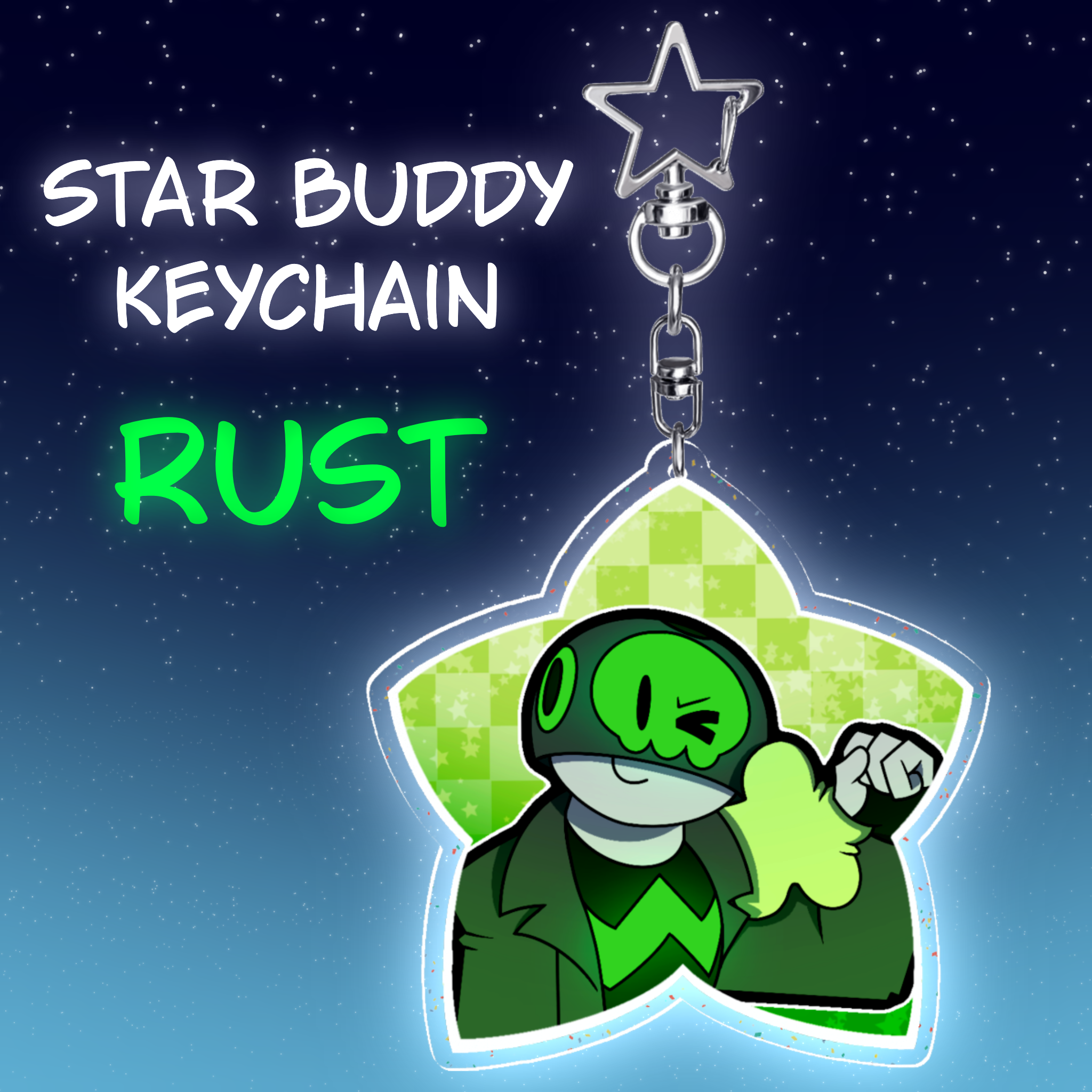 TLT Rust Star Buddy Acrylic Keychain