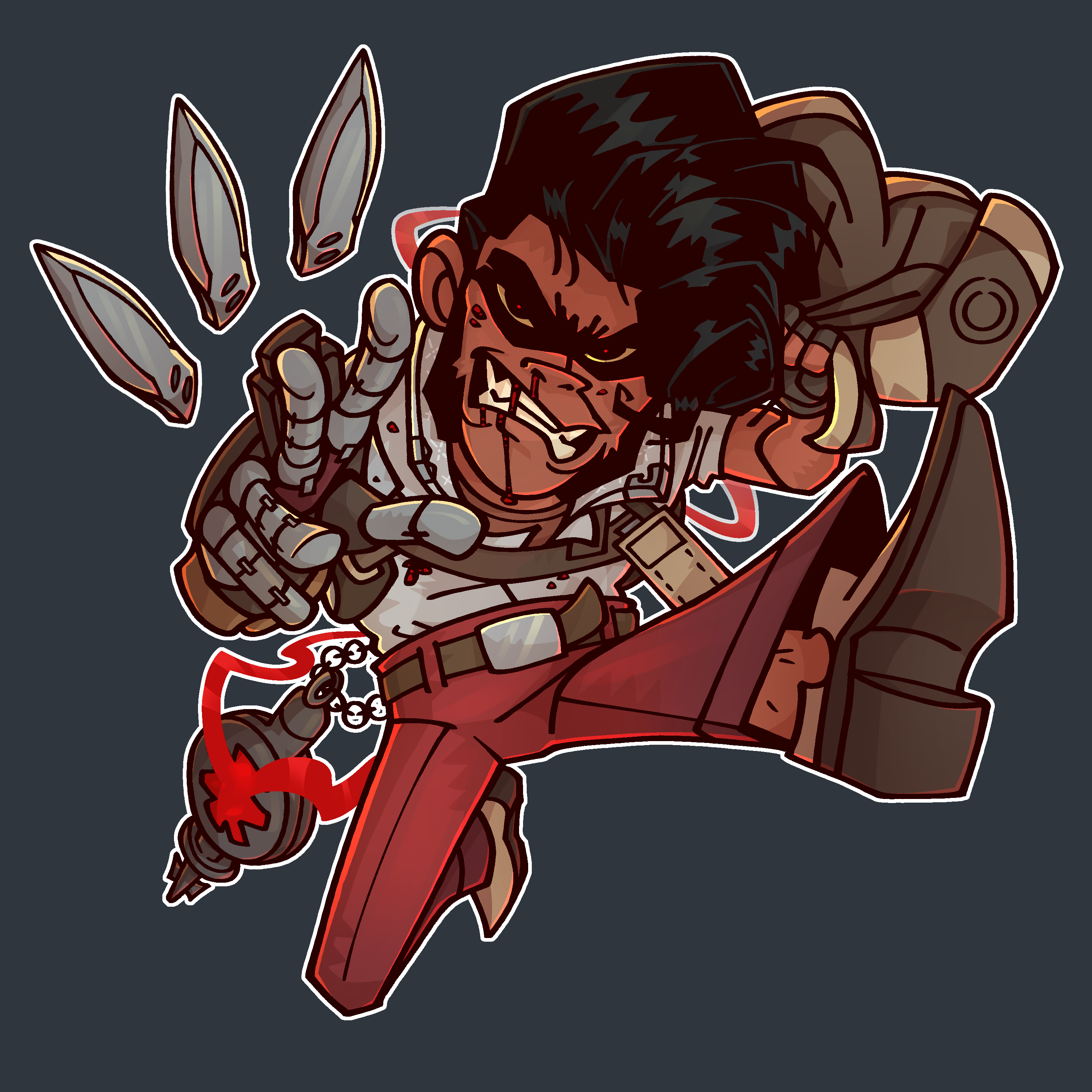 Shiv Deadlock Desperation Sticker