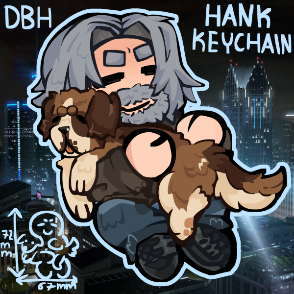 Hank Anderson and Sumo Acrylic Keychains DBH