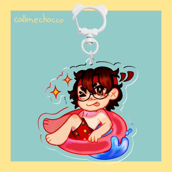 Juan Beach Acrylic Keychain