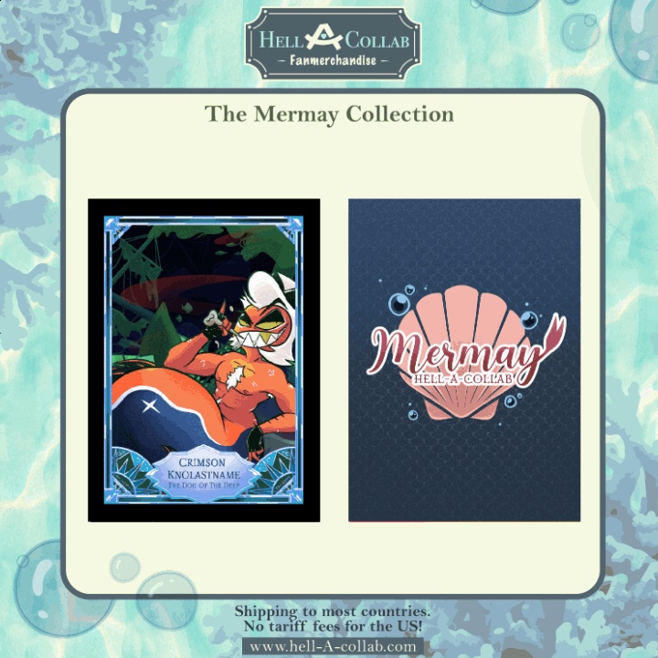 Crimson Knolastname || Holo Trading card || Hellacollab Mermay Collection