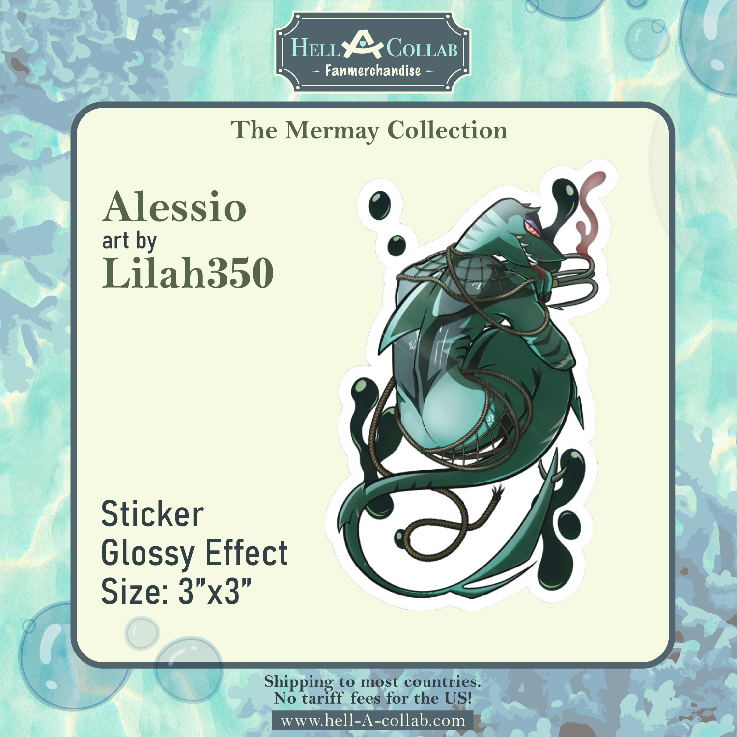 Alessio || Sticker || Hellacollab Mermay Collection
