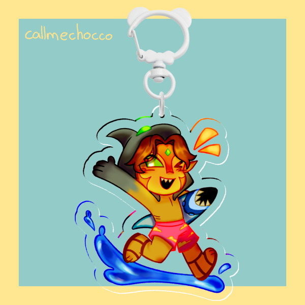 Foolish Beach Acrylic Keychain