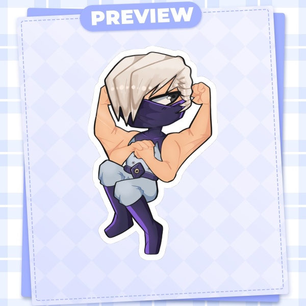 Mezou Shoji My Hero Academia Gloss Die Cut Stickers