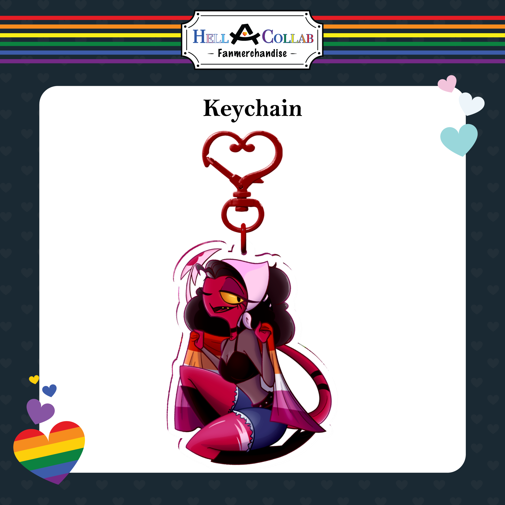 [Keychain] Lesbian Pride Kendra | HellACollab