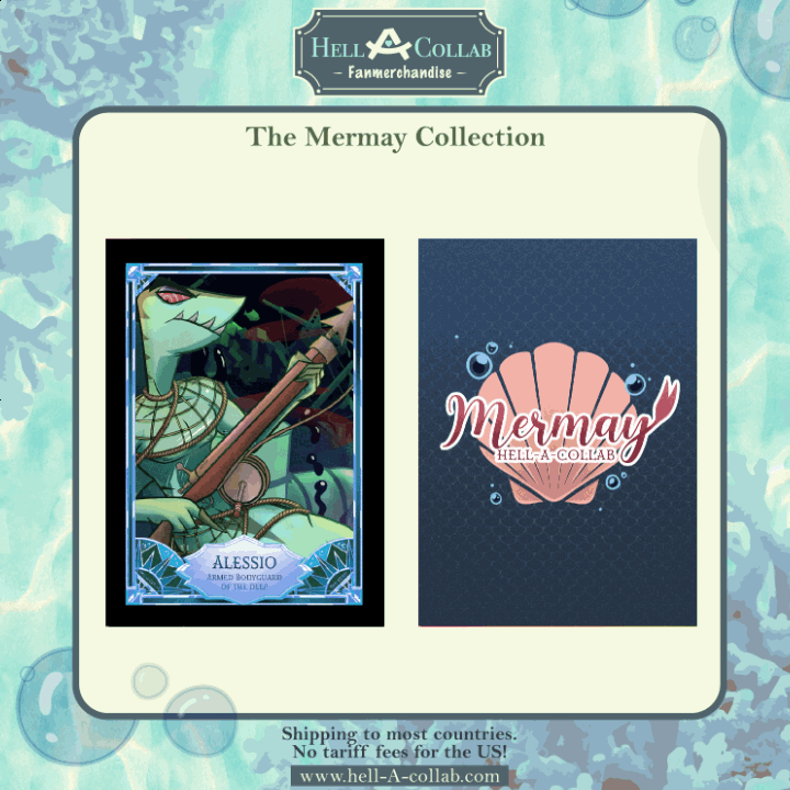 Alessio || Holo Trading card || Hellacollab Mermay Collection