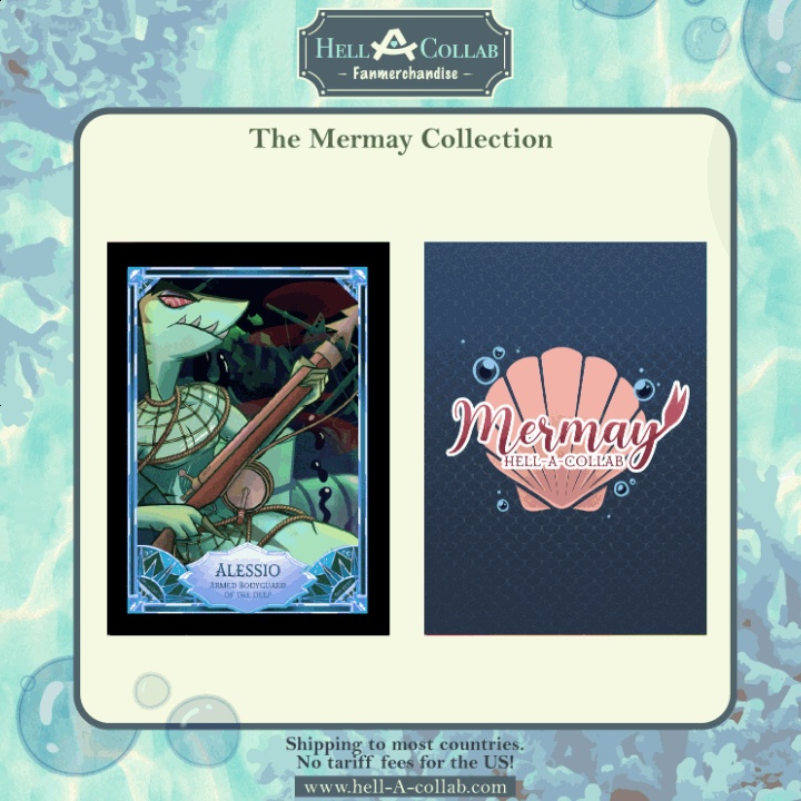 Alessio || Holo Trading card || Hellacollab Mermay Collection