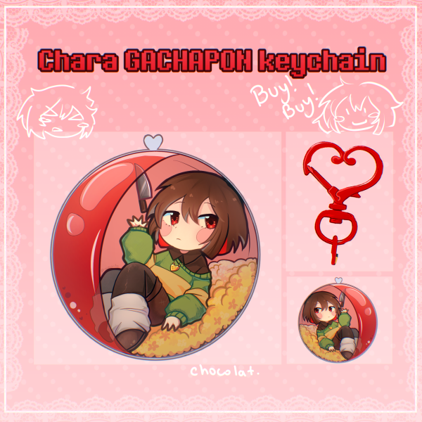 Chara Gacha prize keychain