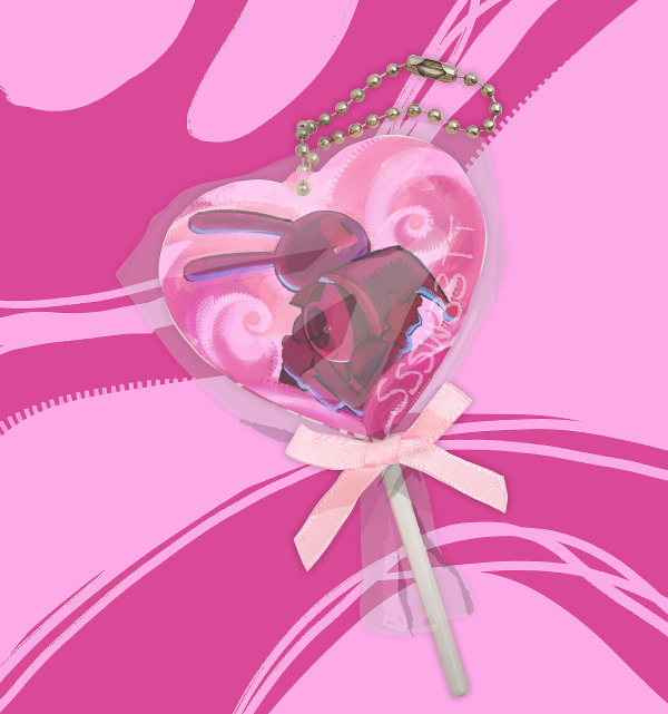 Funnybunny - Acrylic Lollipop Keychain