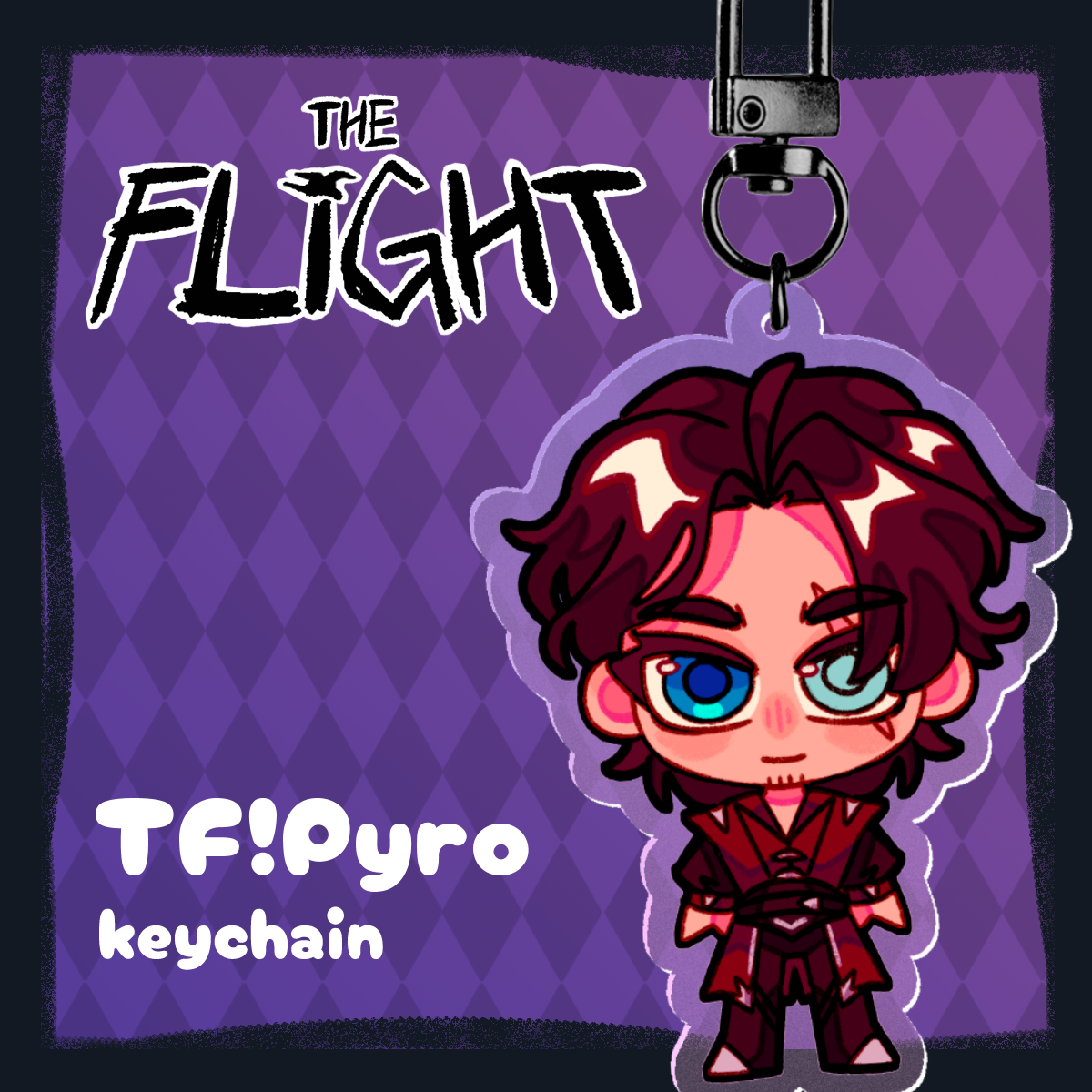 The Flight Pyro / Pyroscythe Acrylic Keychain