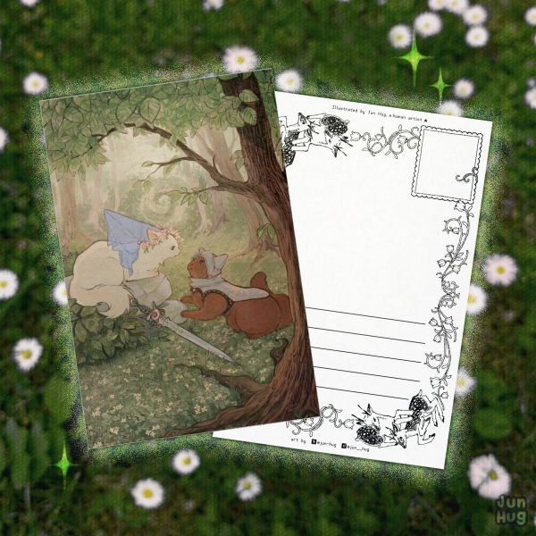 The Princess and The Knight Postcard