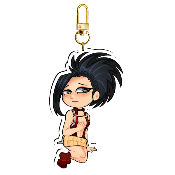 Momo Yaoyorozu My Hero Academia Clear Acrylic Keychains