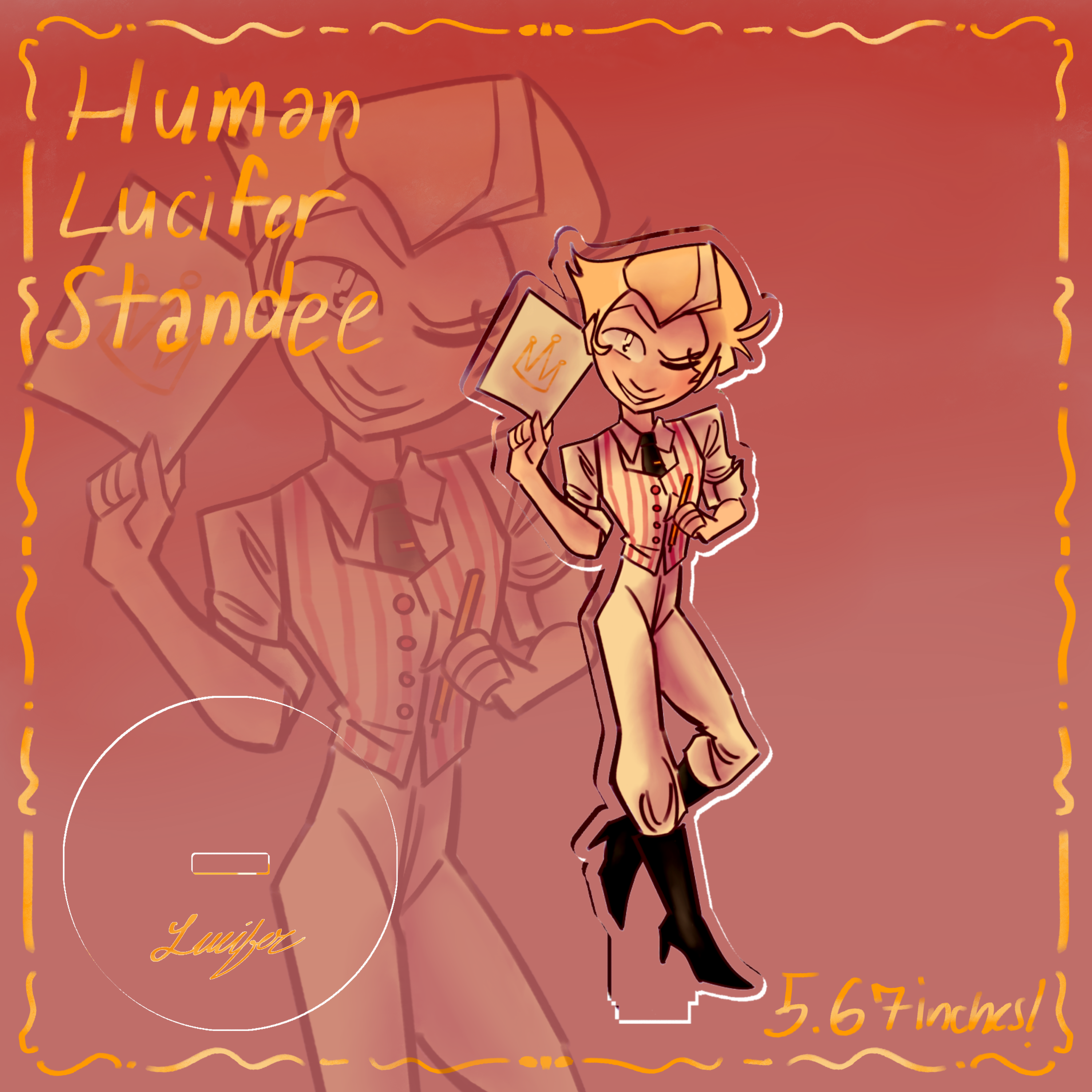 Human Lucifer Standee