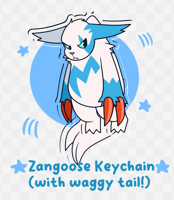 Shiny Zangoose with Wagging Tail