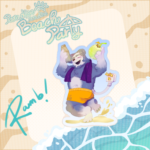 Ramb's cocodrink! Die Cut Stickers