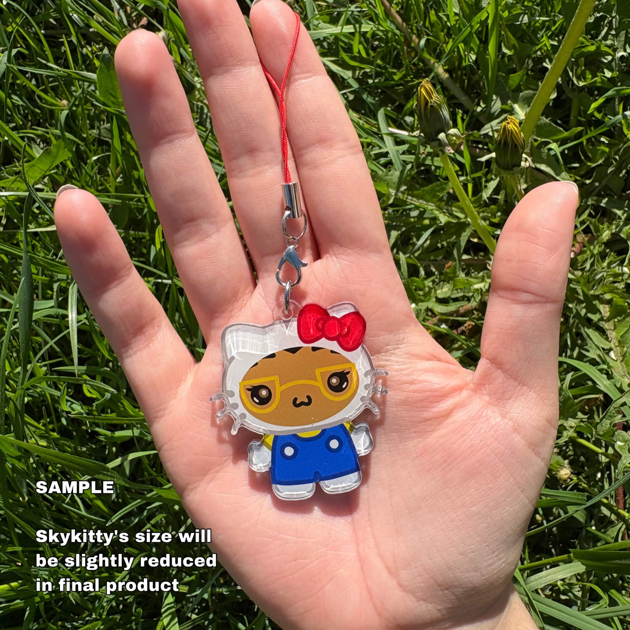 Hello Skykitty full bleed phone charm