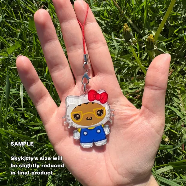 Hello Skykitty full bleed phone charm