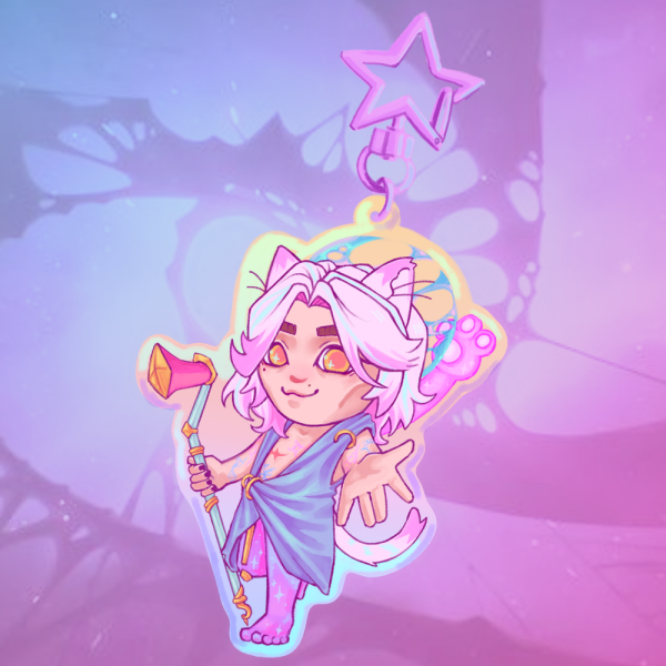 Arcane Savior Viktor Holographic Keychain