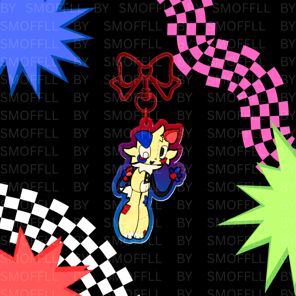 Goob Dandys World ---  Coloured Acrylic Keychain