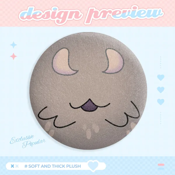 Flea Plush Button