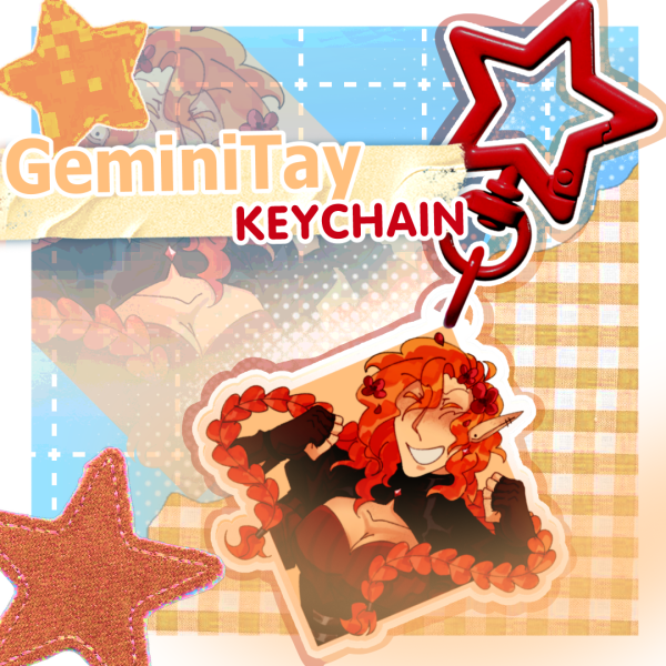 GeminiTay - Hermitcraft Acrylic Keychains