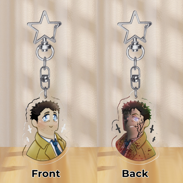 [SPN] Castiel double-sided keychain