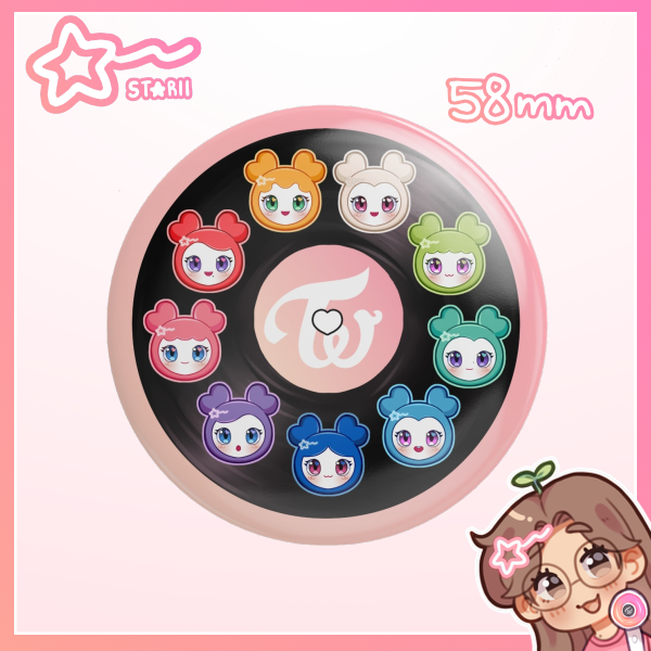Lovelys / Twice ᯓ★ Button Pin (58mm)