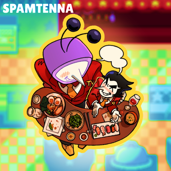 🍜 Dinner Date! - Spamtenna Die Cut Sticker