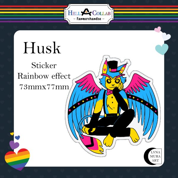 Husk Sticker || Hell-a-Collab Pride Collection