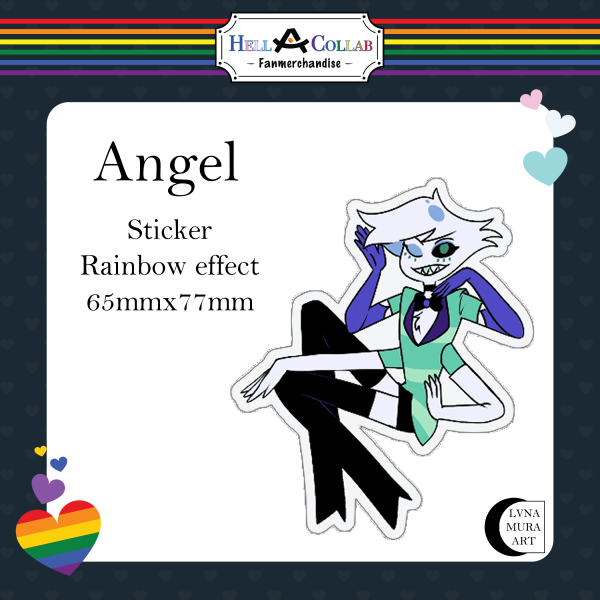 Angel Dust Sticker || Hell-a-Collab Pride Collection