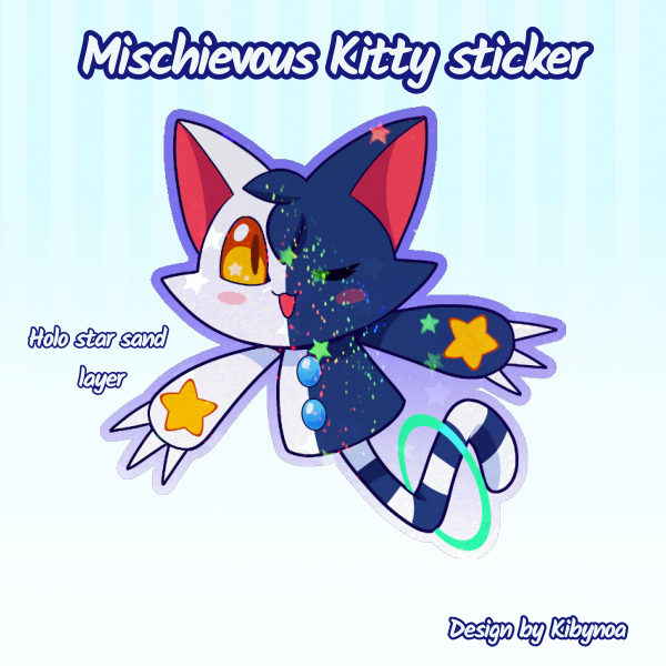 Mischievous Kitty sticker
