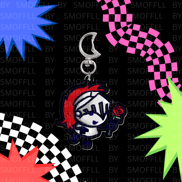 Knight Helmet Paper Puppets Take 2 --- Classic Acrylic Keychain