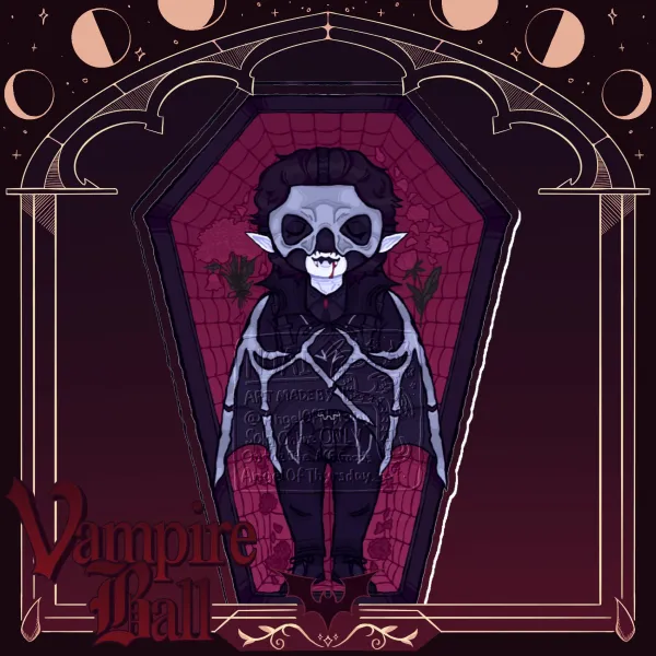 Vampire perpetua casket standee — Clear Acrylic Standees