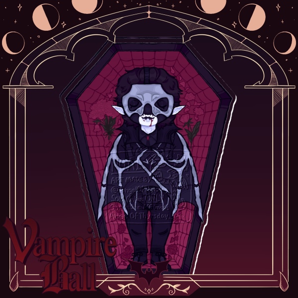 Vampire perpetua casket standee — Clear Acrylic Standees